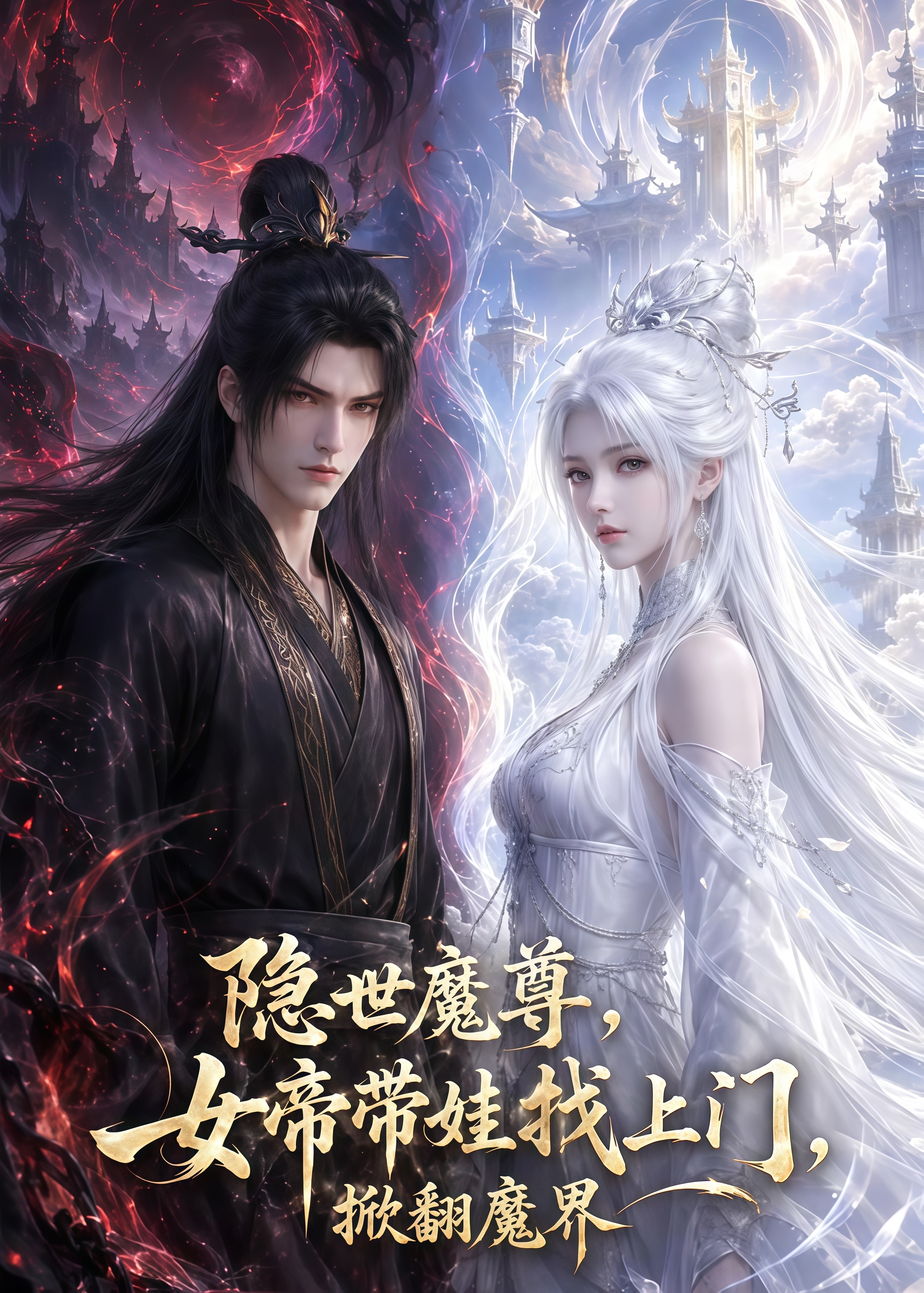 隐世魔尊，女帝带娃找上门，掀翻魔界(全集)